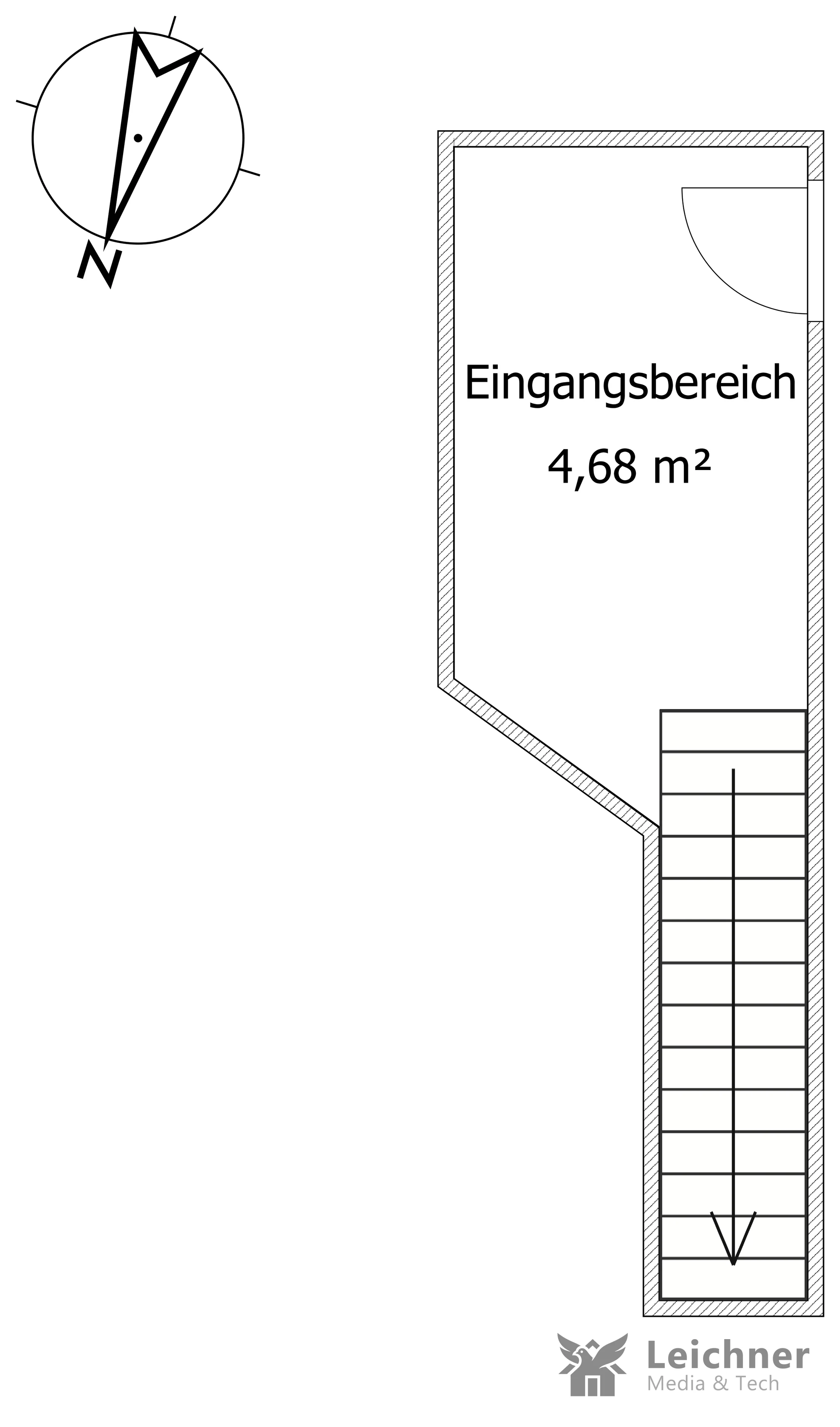 Maßgenauer Grundriss Erdgeschoss